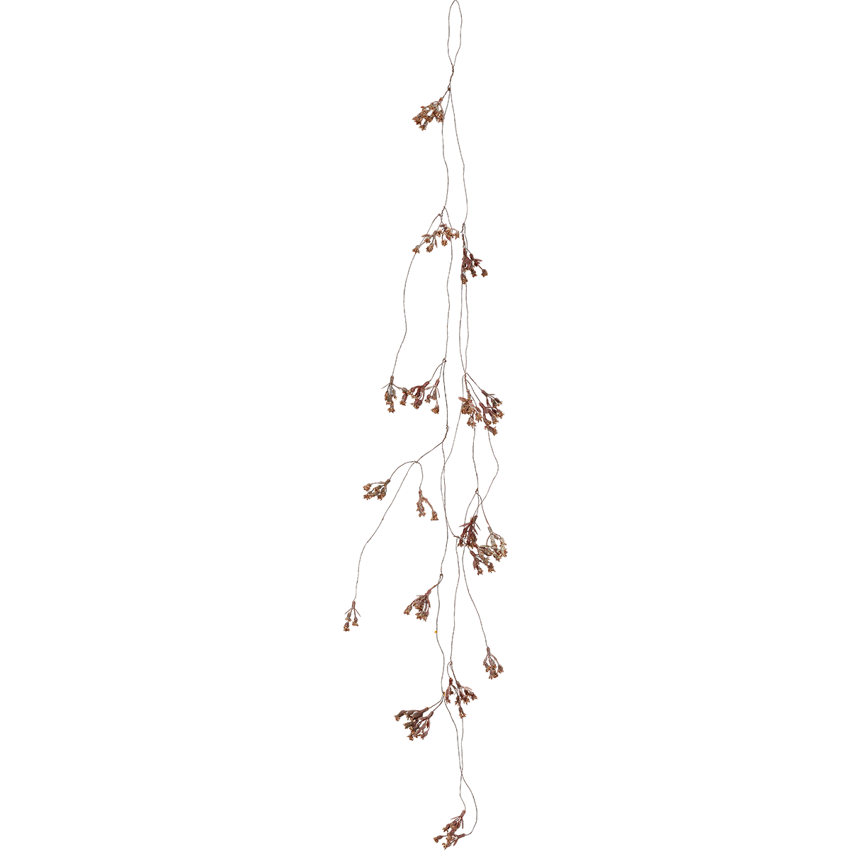 Guirlande à suspendre de mini fleurs artificielles H80 marron, SIA DECO