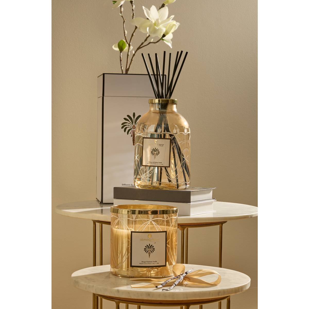 Diffuseur en verre PALMER mordoré, ATMOSPHERA