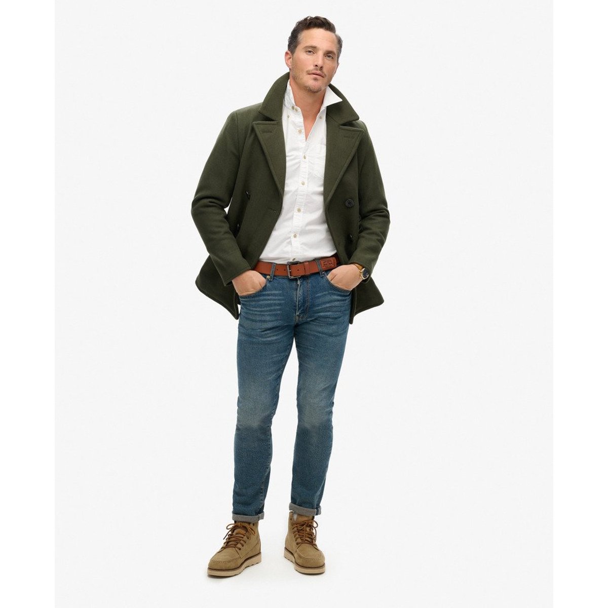 Chemise à manches longues The Merchant Store optic, SUPERDRY
