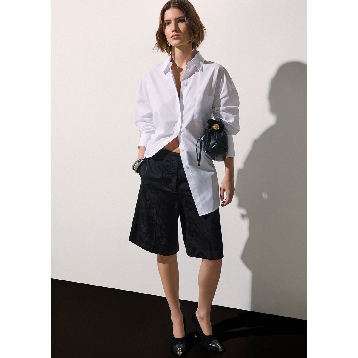 Chemise en popeline blanc optique, LIU JO