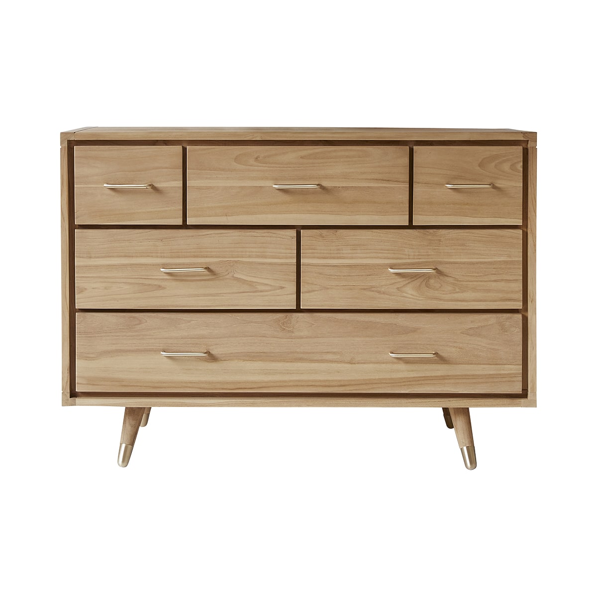 Commode en Teck massif, KORT naturel, TIKAMOON