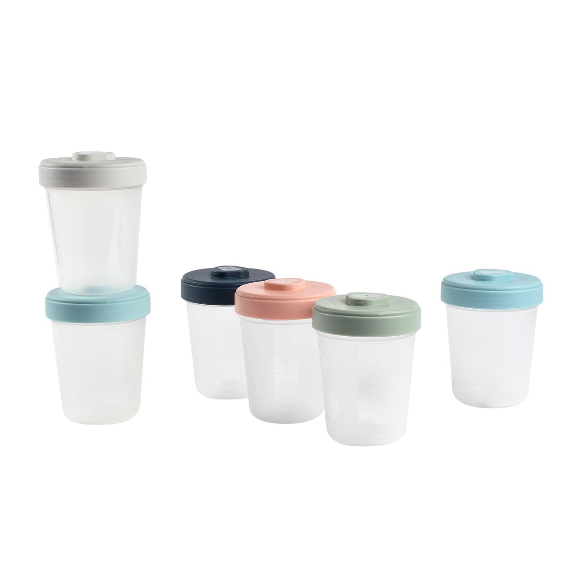 Lot de 6 portions clip 2ème âge assortiment multicolore, BEABA