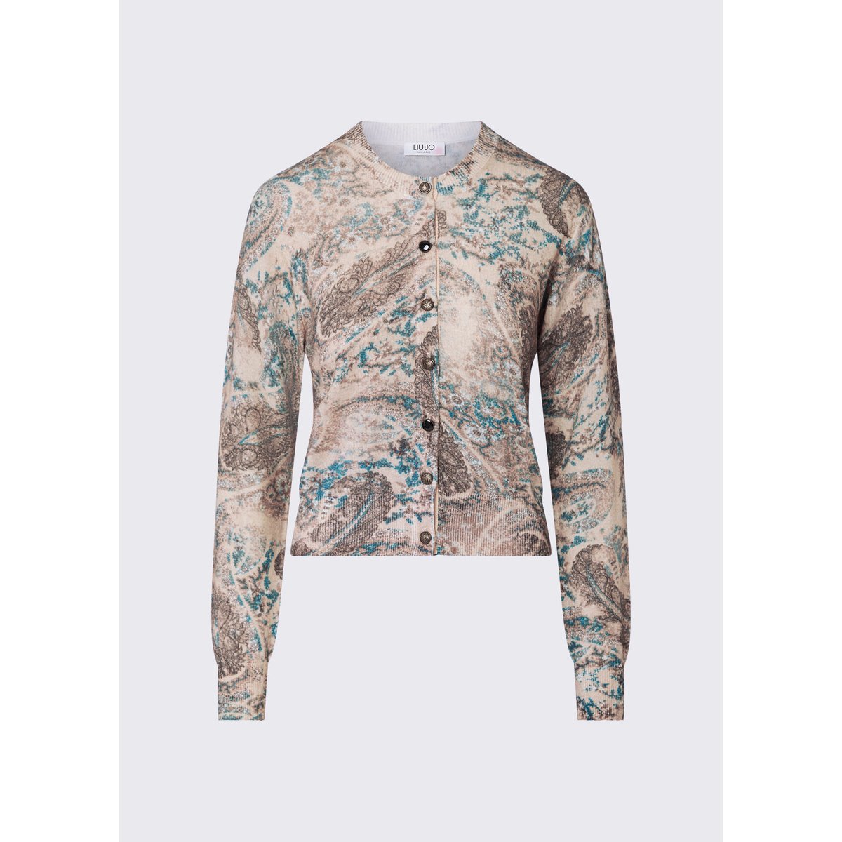 Cardigan en maille imprimée cachemire, LIU JO