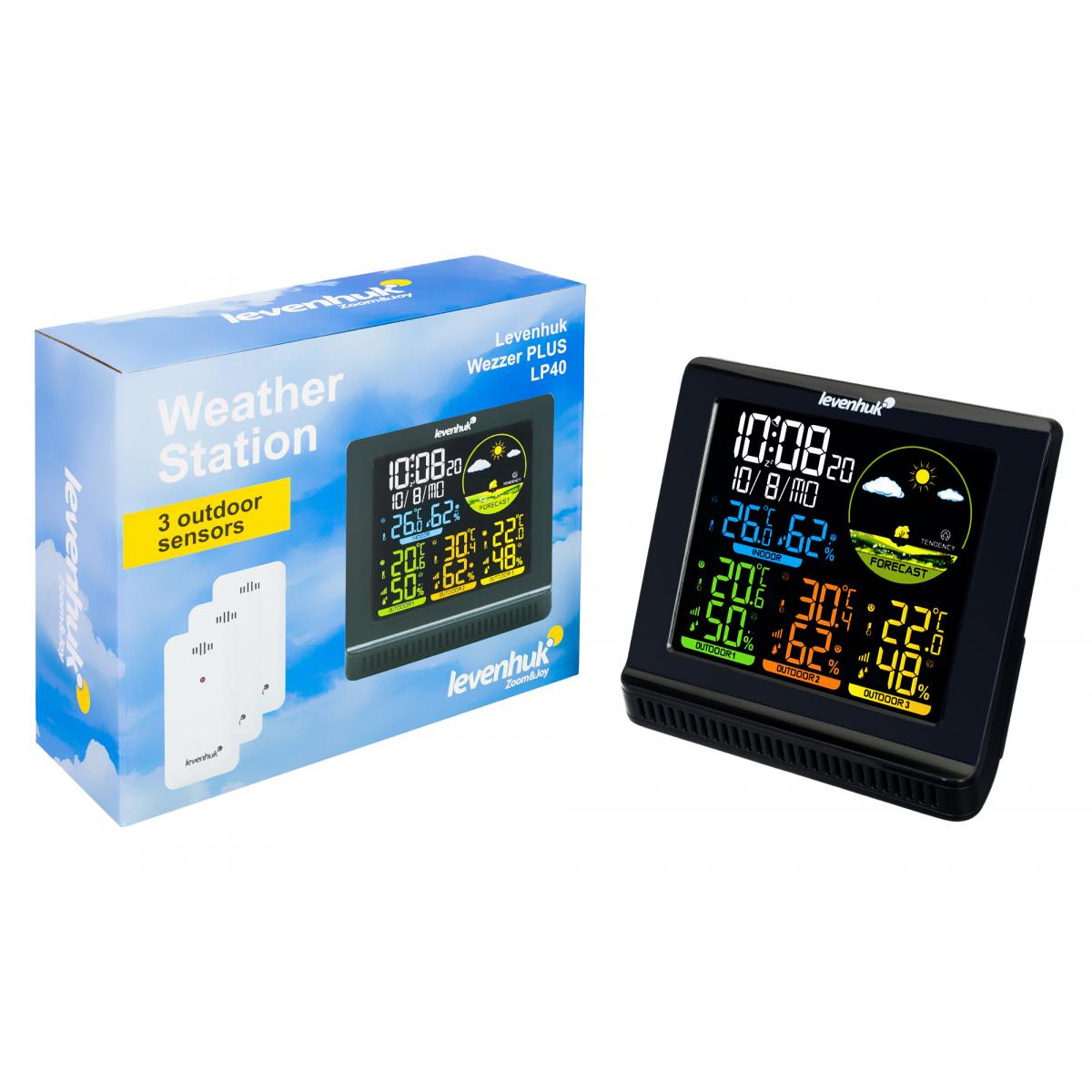 Station météorologique  Wezzer plus LP40 couleur unique, LEVENHUK