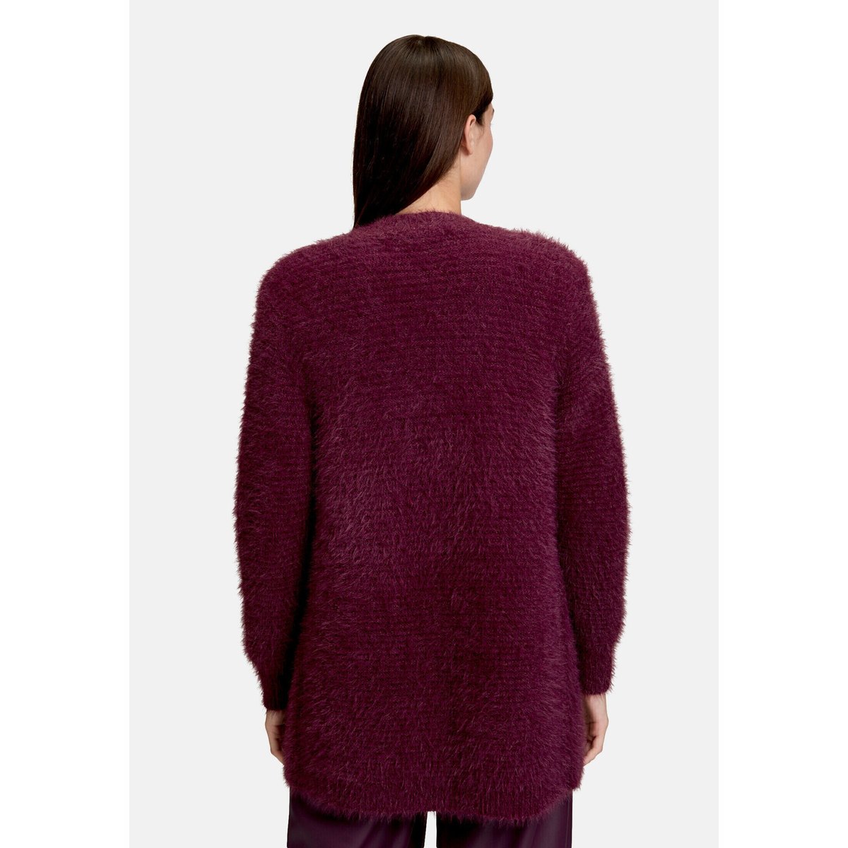 Cardigan en maille sans fermeture dark aubergine, BETTY & CO