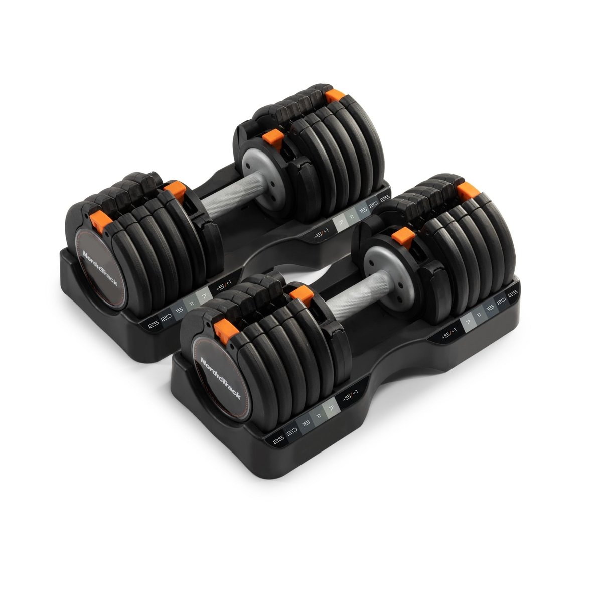 Kit d'haltères réglable de 5 à 25kg (Paire) - NordicTrack noir, NORDICTRACK