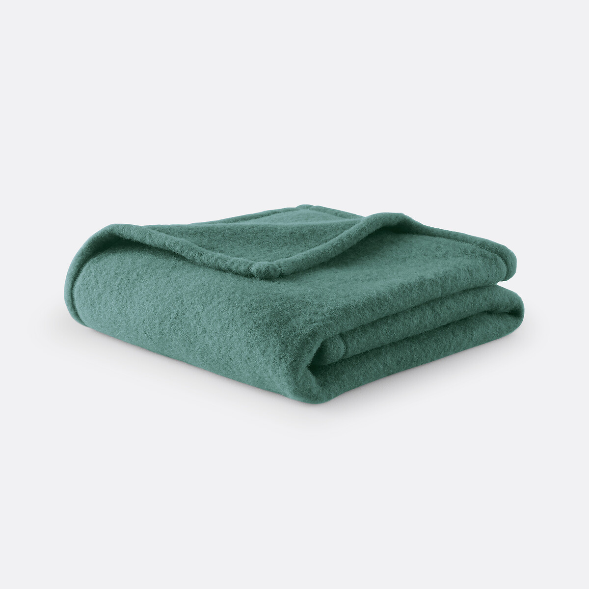 Manta lana virgen Woolmark 600 g/m² verde, LA REDOUTE INTERIEURS