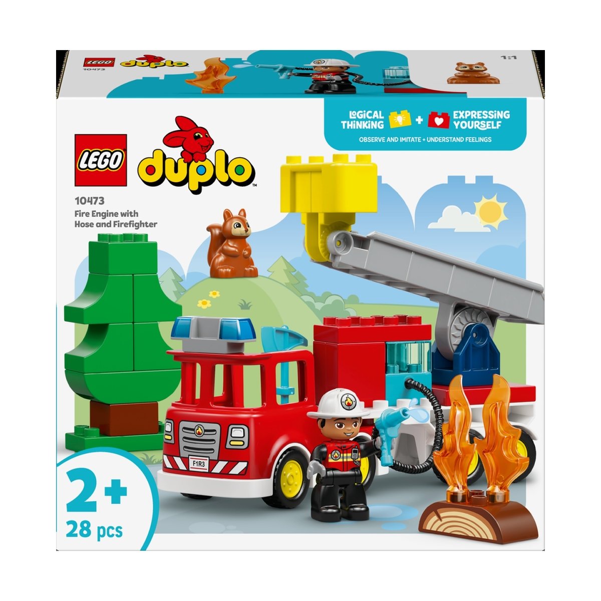 Duplo Le camion de pompiers multicolore, LEGO