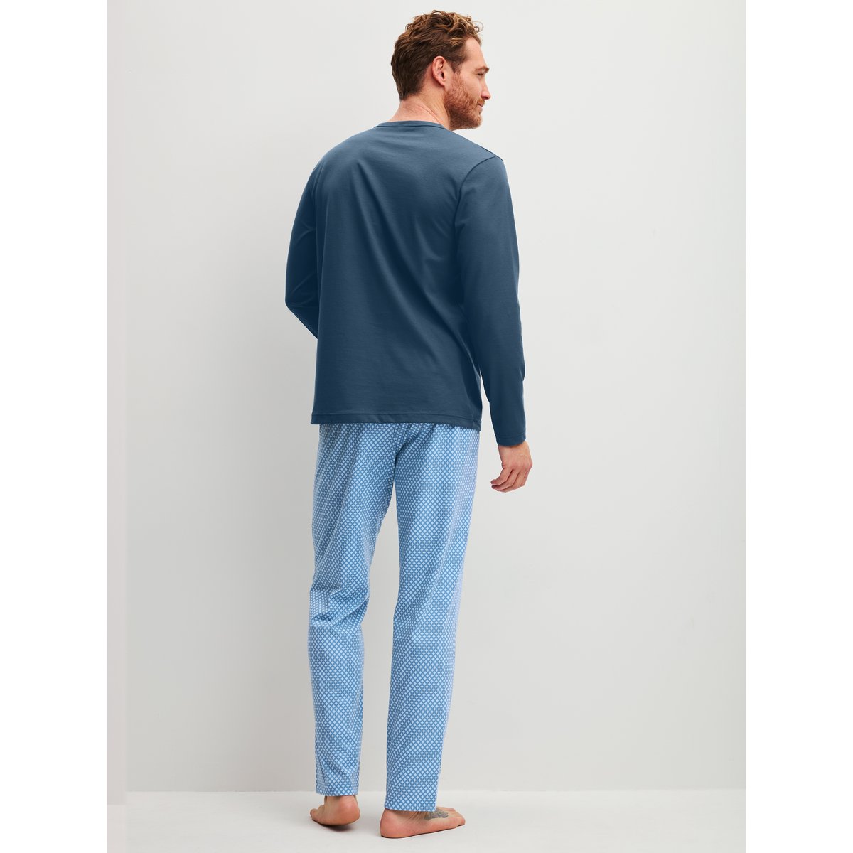 Pyjama manches longues Coton COTTON SPECIAL dark denim, CALIDA