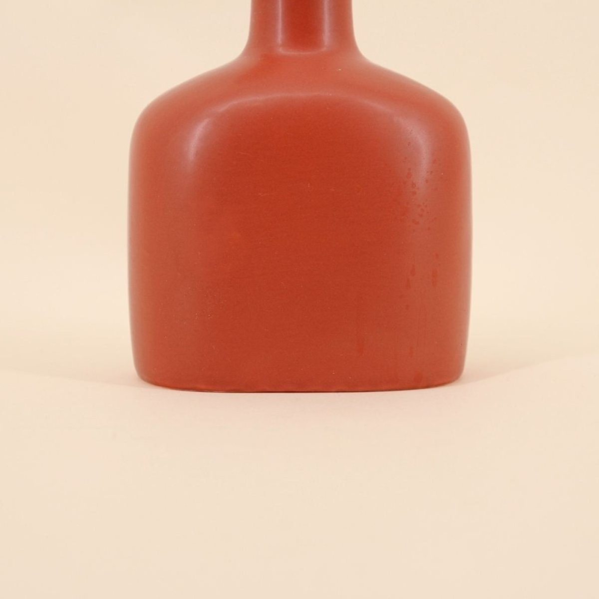 Vase en céramique avec perle, H18cm orange, ORNAMI
