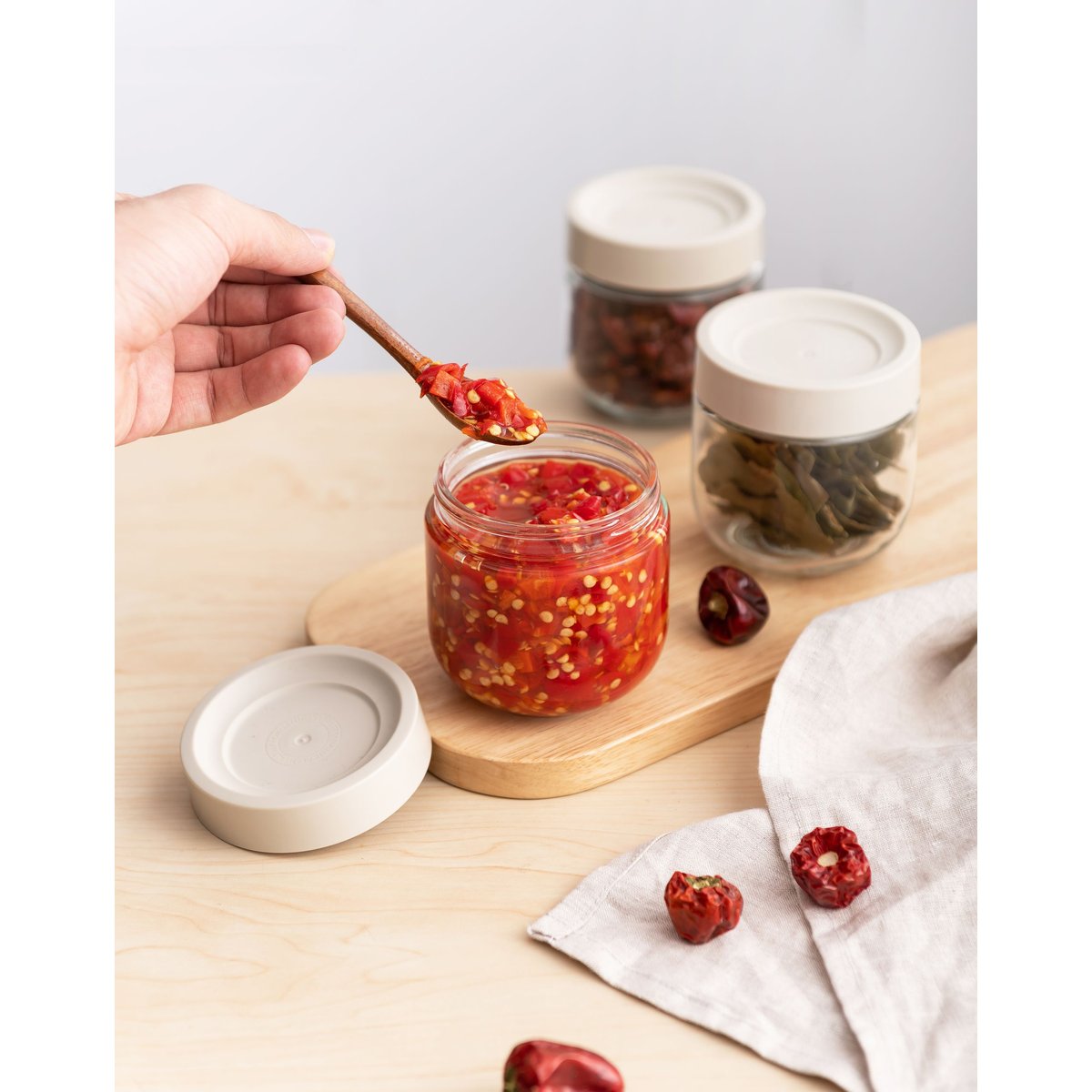 Set de 3 boîtes hermétiques en verre 30cl transparent, MENASTYL