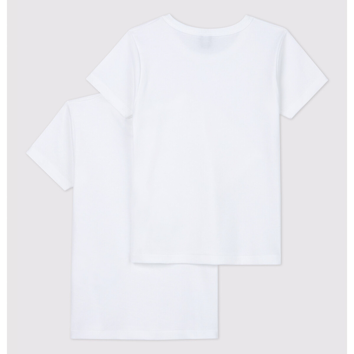 Lote de 2 camisolas interiores branco, PETIT BATEAU