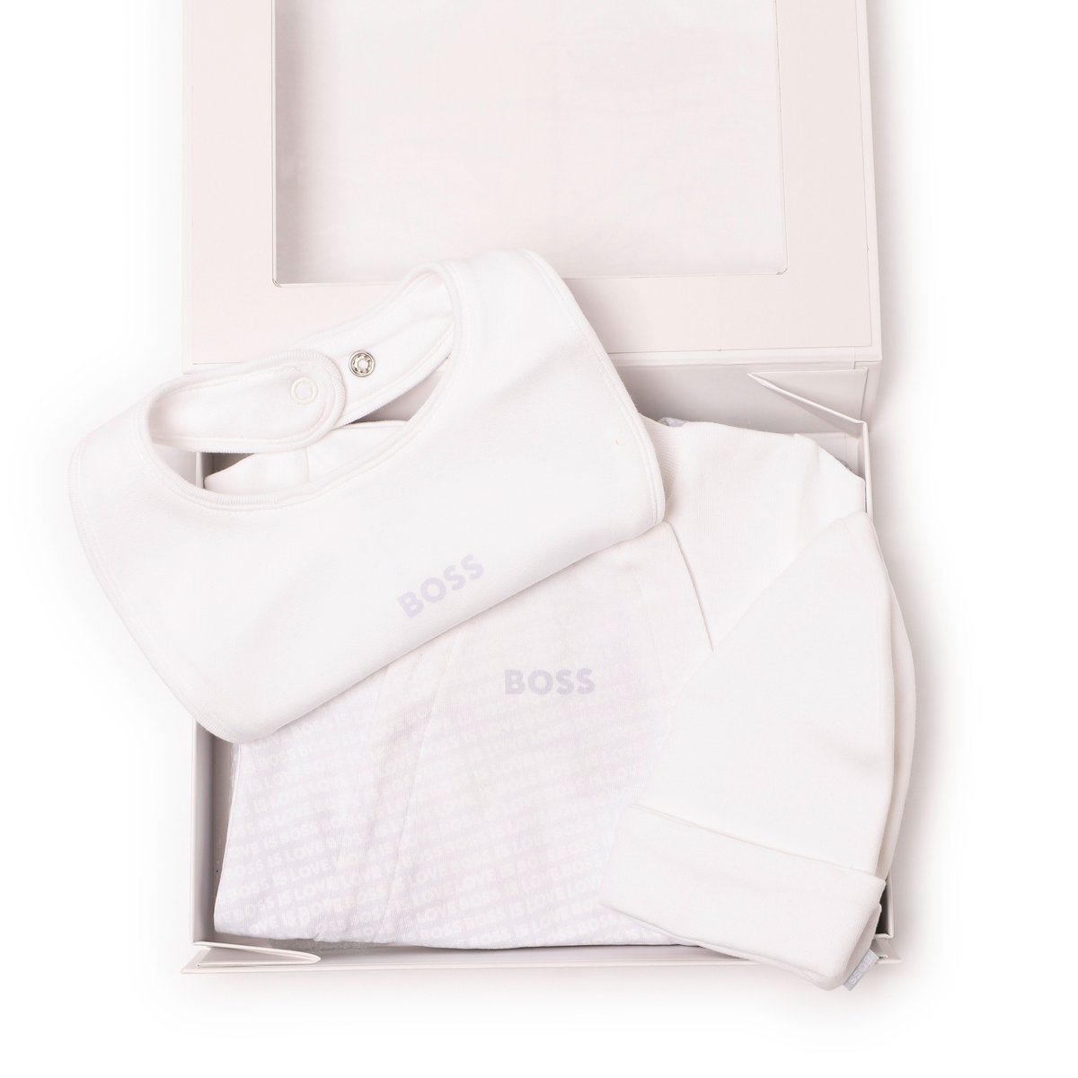 Ensemble pyjama, bonnet et bavoir ciel, BOSS KIDSWEAR