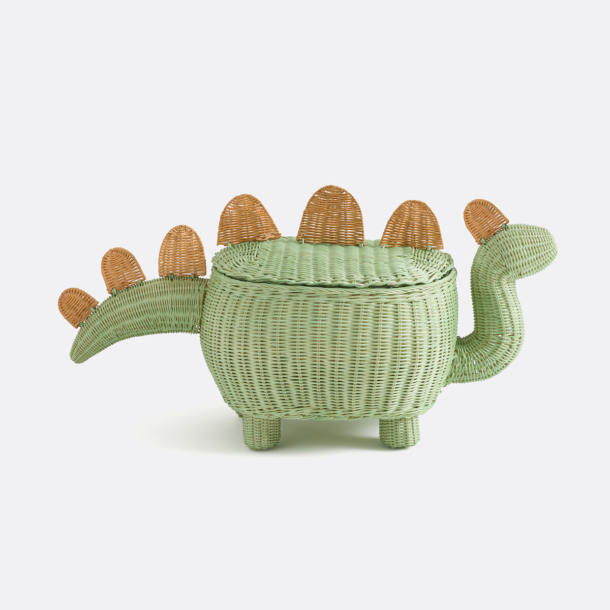 Panier enfant dinosaure en rotin, Dinos vert/naturel, LA REDOUTE INTERIEURS