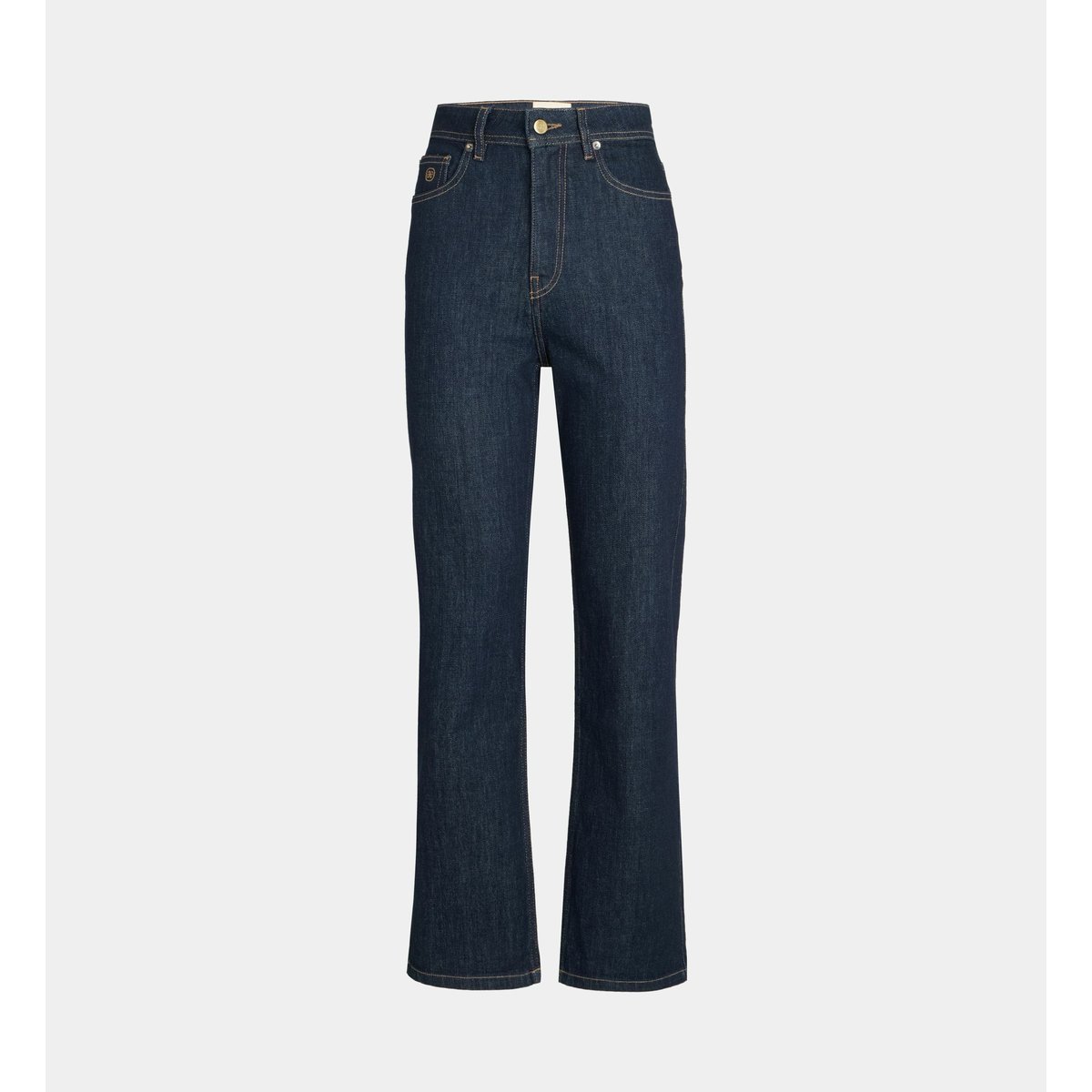 Jean droit loden coton bio bleu jean foncé, JODHPUR