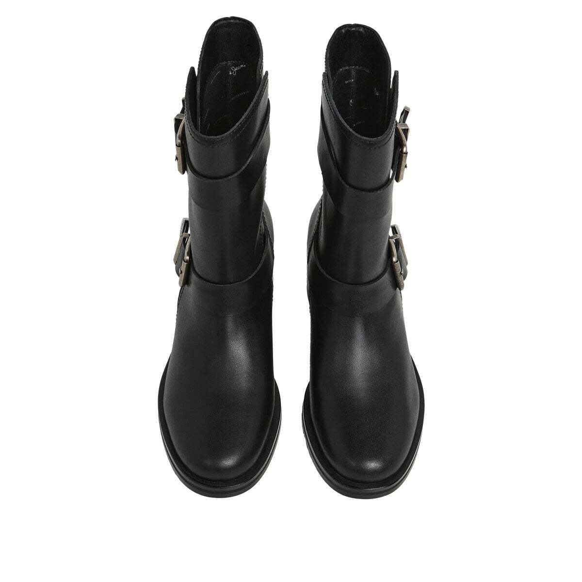 Bottes En Cuir Avec Sangles noir, PEPE JEANS