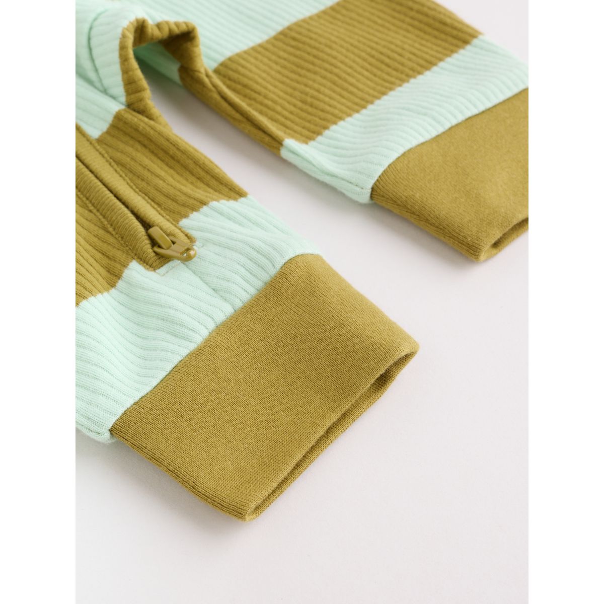Dors-bien à zip double sens bébé, lot de 4 rayure bleu/vert, NEXT