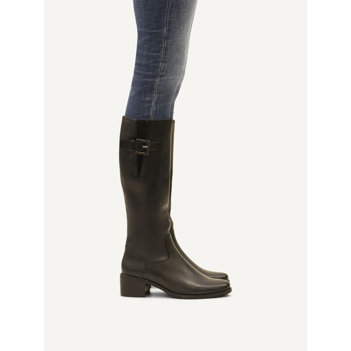 Bottes talon bloc noir nappa, CAPRICE