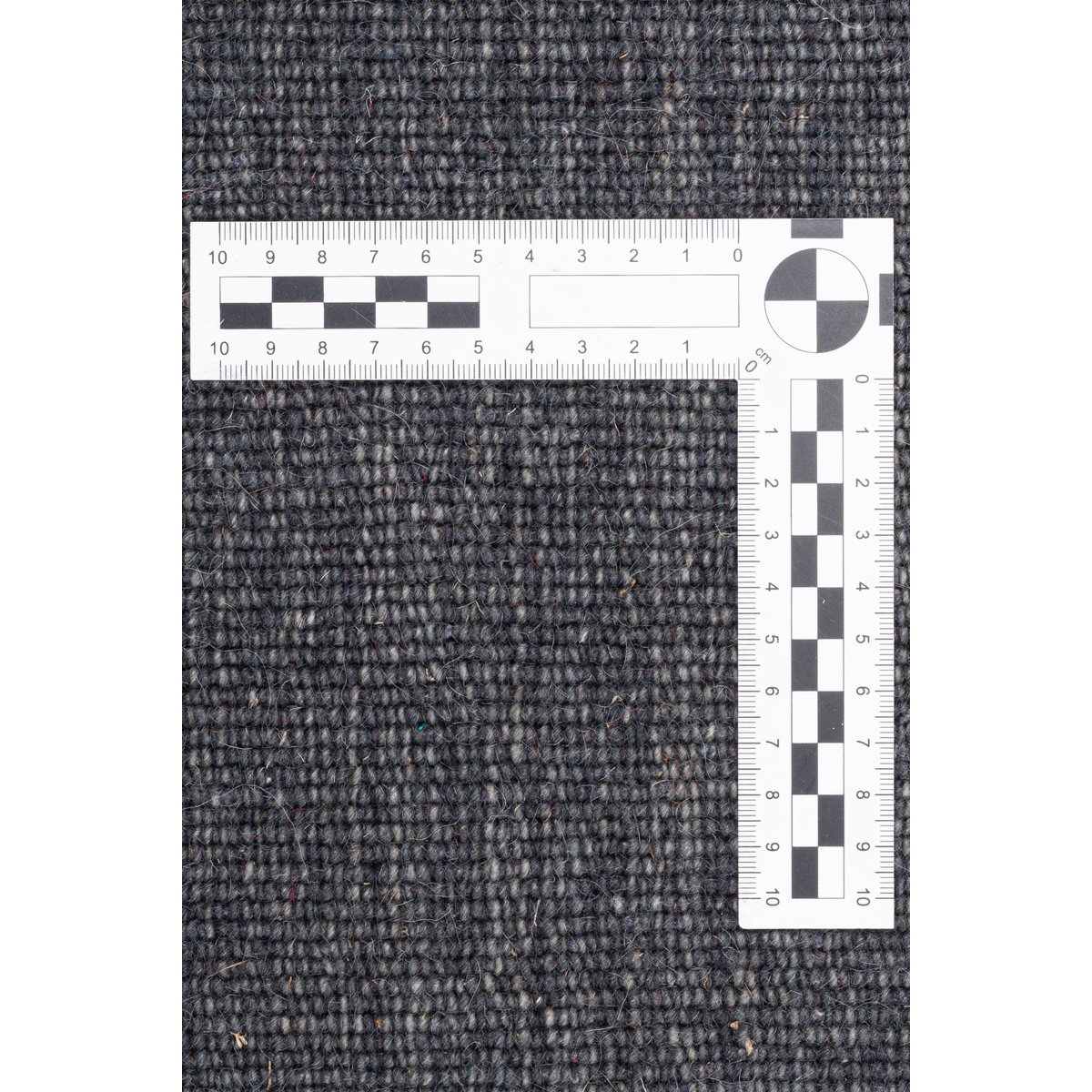 Tapis gabbeh tufté New York laine d'argentine gris foncé, THEKO