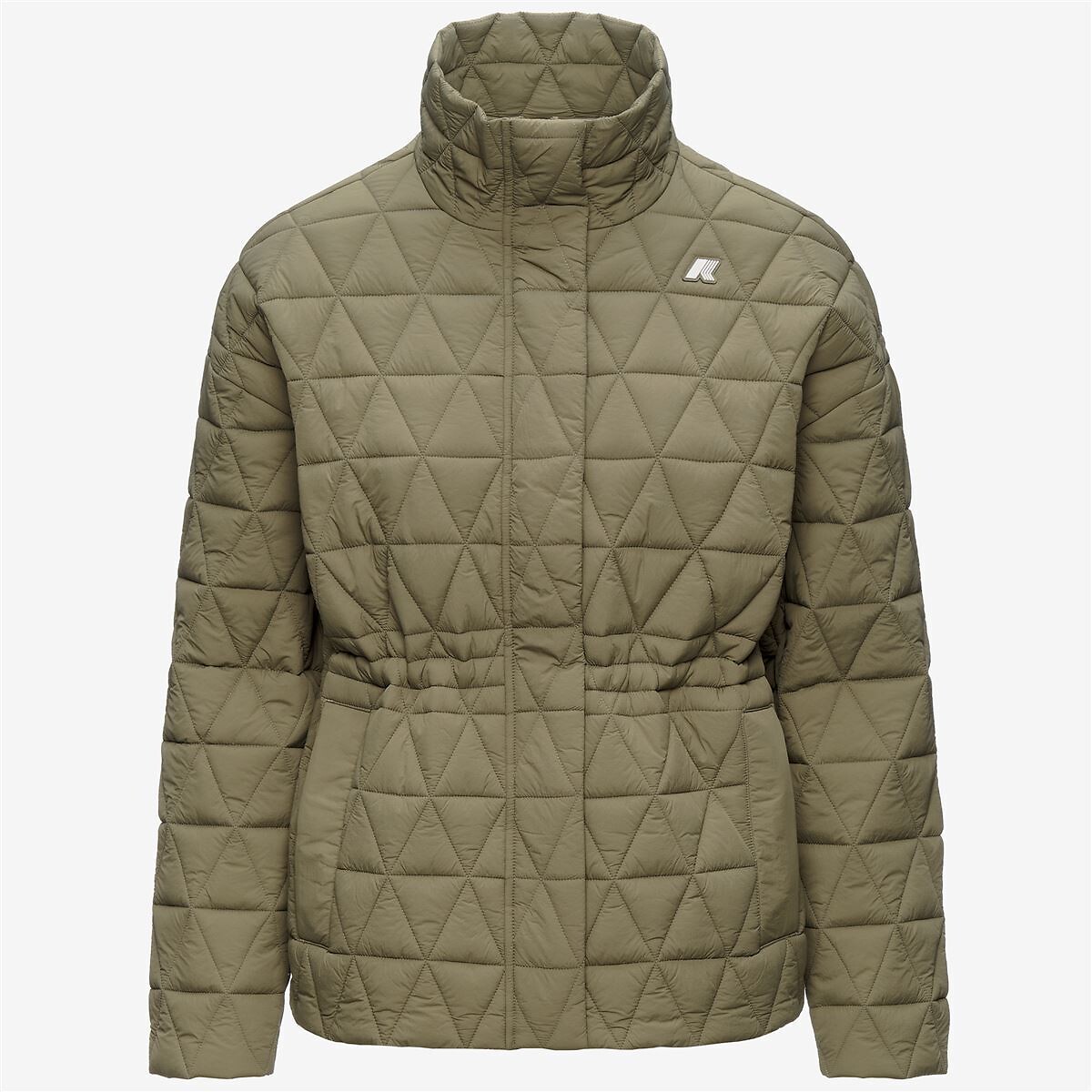 Coupe-vent mi-long, SELENE DIAMOND QUILTED WARM vert army, K-WAY