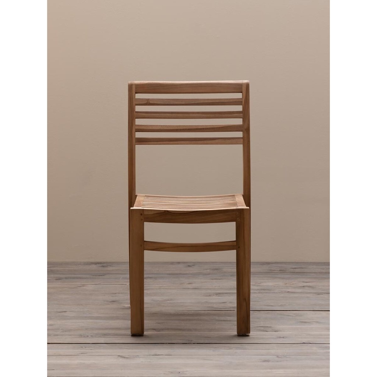 Chaise en teck TIRAMA bois clair, CHEHOMA