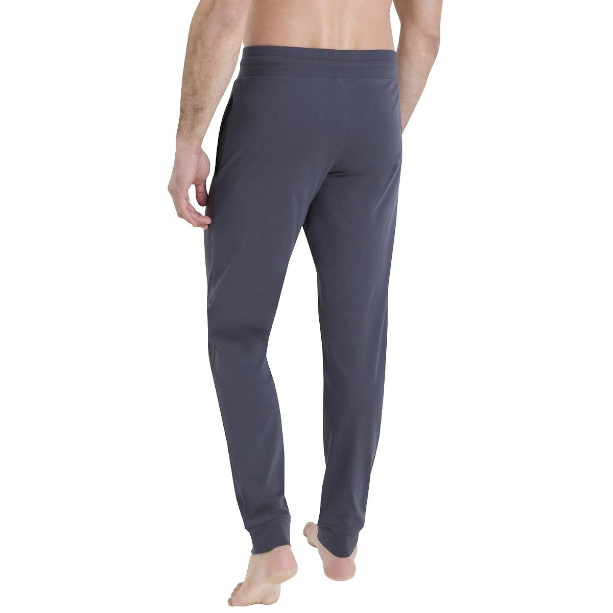 Long Fleece Pyjamas black + charcoal grey, ATHENA
