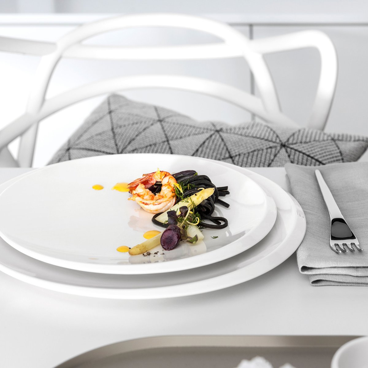 Assiette Plate NEWMOON blanc, VILLEROY & BOCH