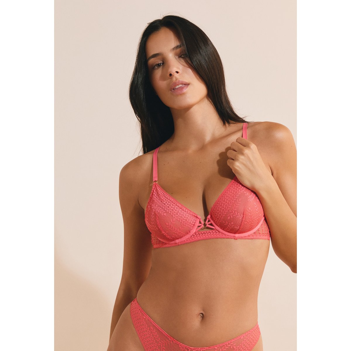 Tanga en dentelle OASIS grenadine, ETAM