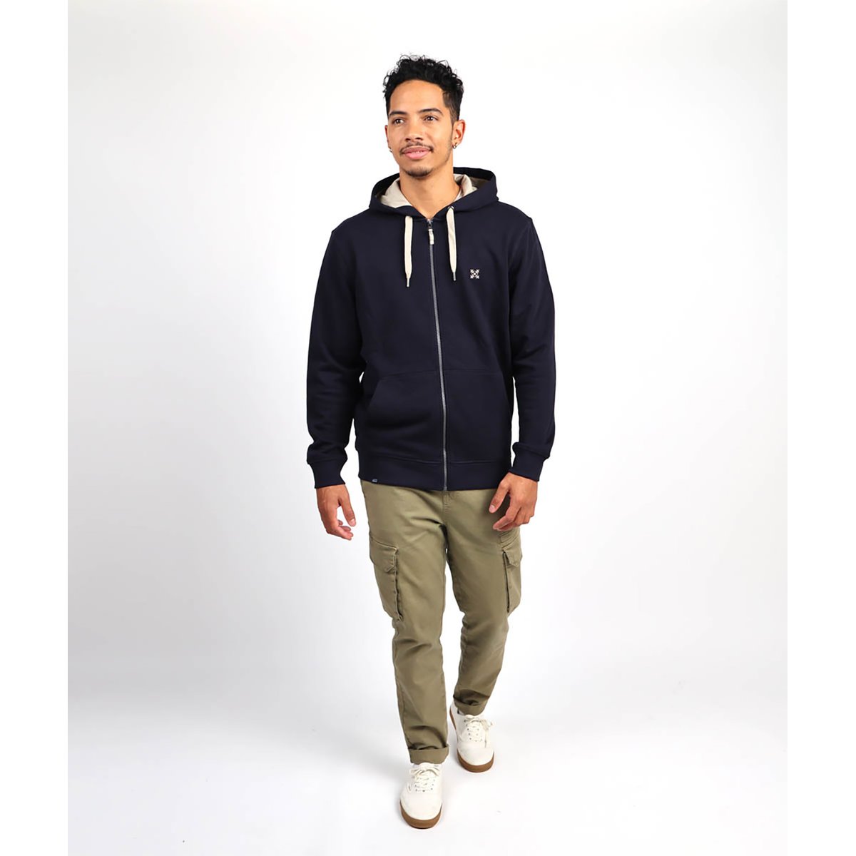 Sweat capuche zippé SALET bleu marine, OXBOW