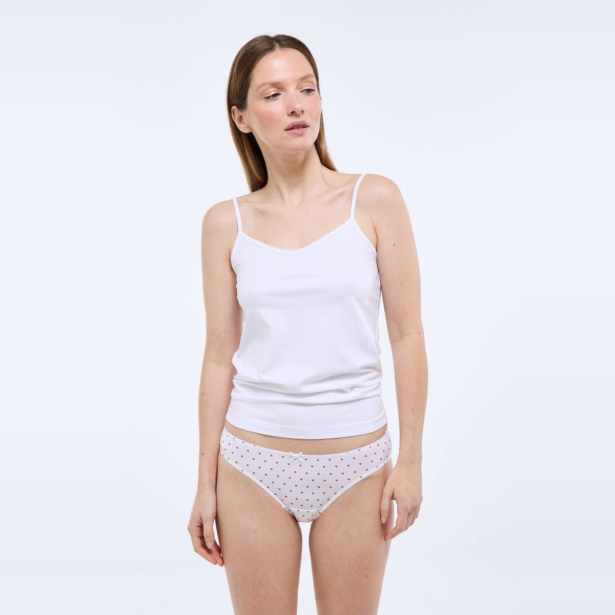 Lot de 3 culottes ALIX en coton BIO GOTS blanc, MONOPRIX