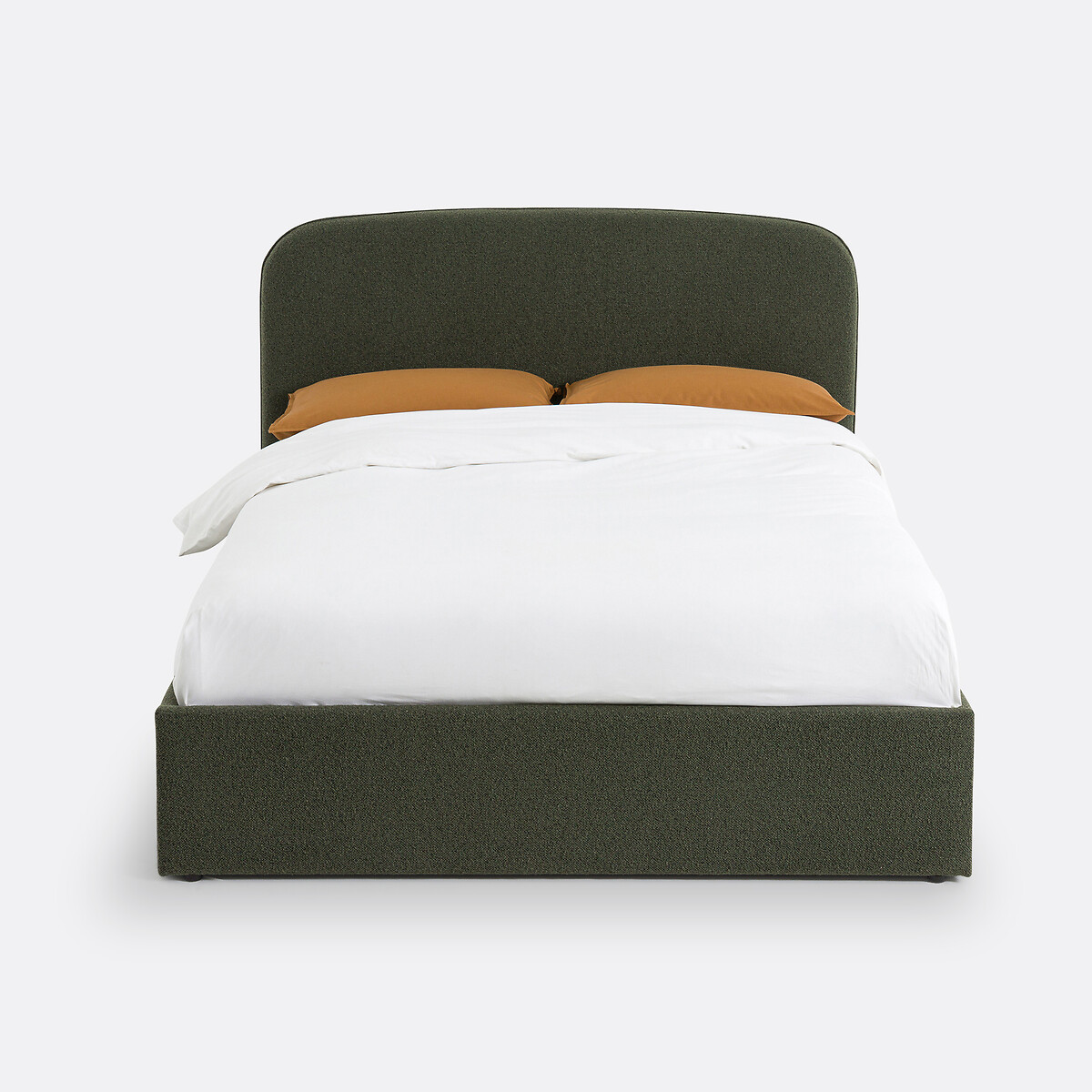 Lit coffre bouclette avec sommier relevable, Conto vert foncé, LA REDOUTE INTERIEURS