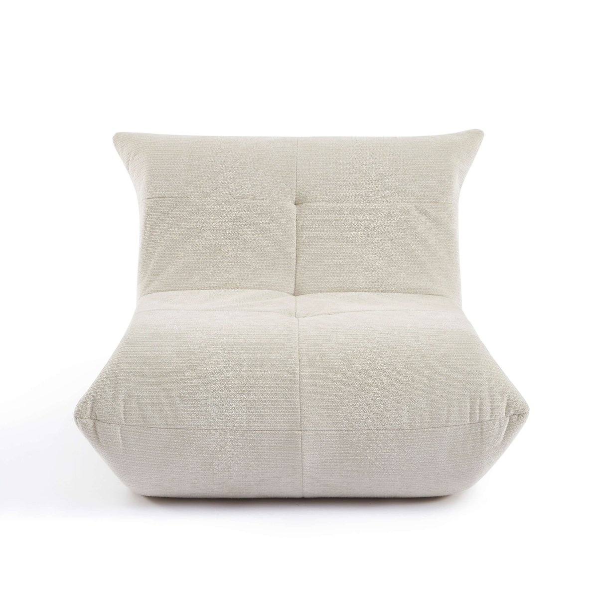 Fauteuil compressé en mousse et tissu  KAIDO beige, BAÏTA