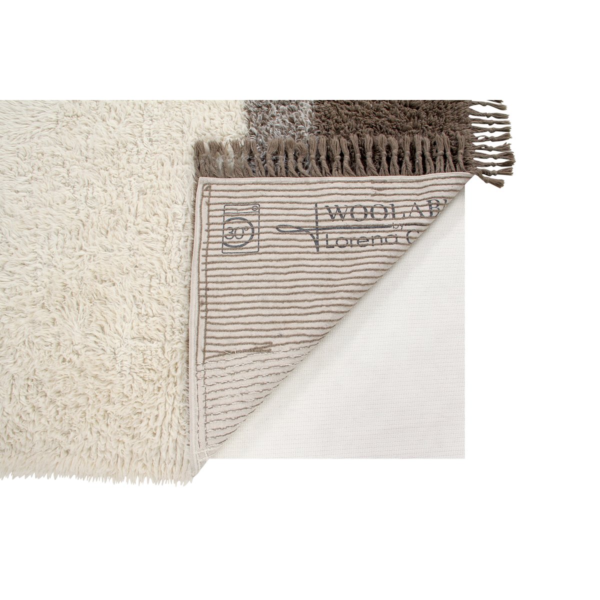 Tapis Lainable Rectangulaire FREE YOUR SOUL marron, LORENA CANALS