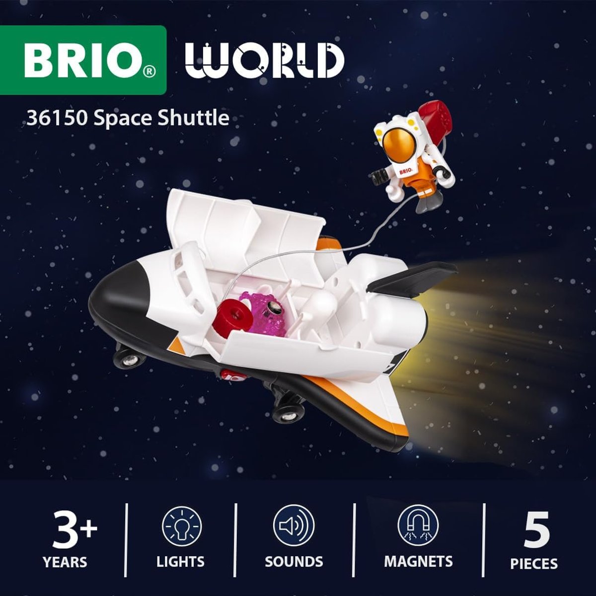 Navette de l'espace blanc, BRIO
