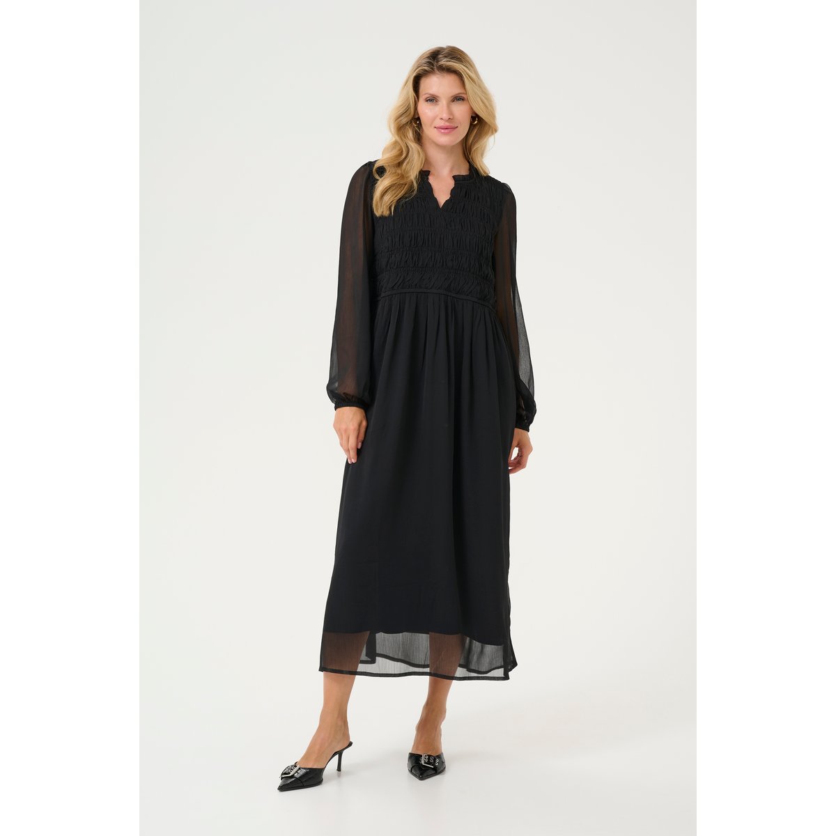 Dress noir black deep, KAFFE