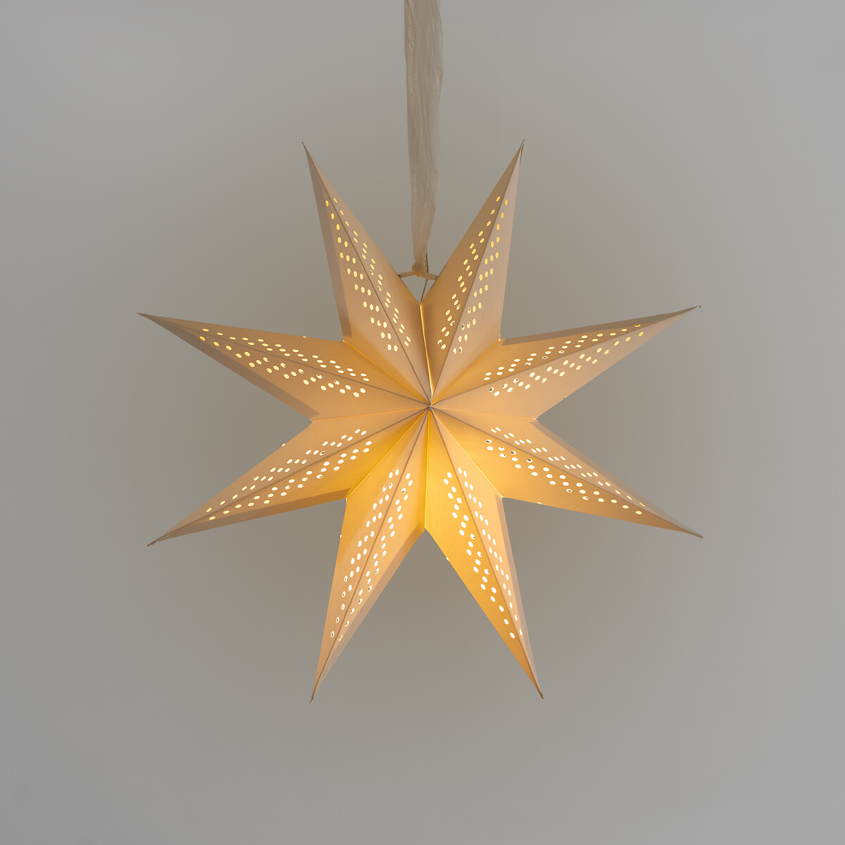 Stella luminosa da appendere, diametro 38 cm, Caspar ecru , LA REDOUTE INTERIEURS