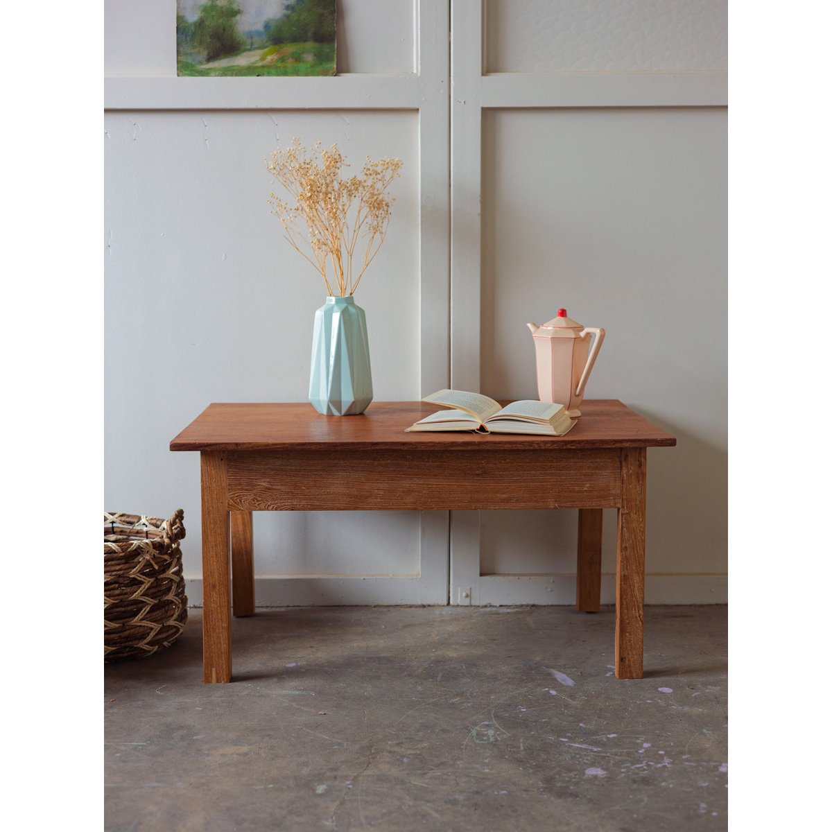 Table basse en bois Léonie N°472 - Bon état bois foncé, DEBONGOUT