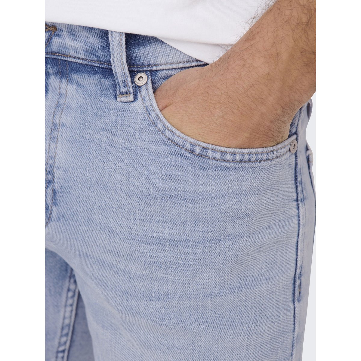 Short En Denim light blue denim, ONLY & SONS