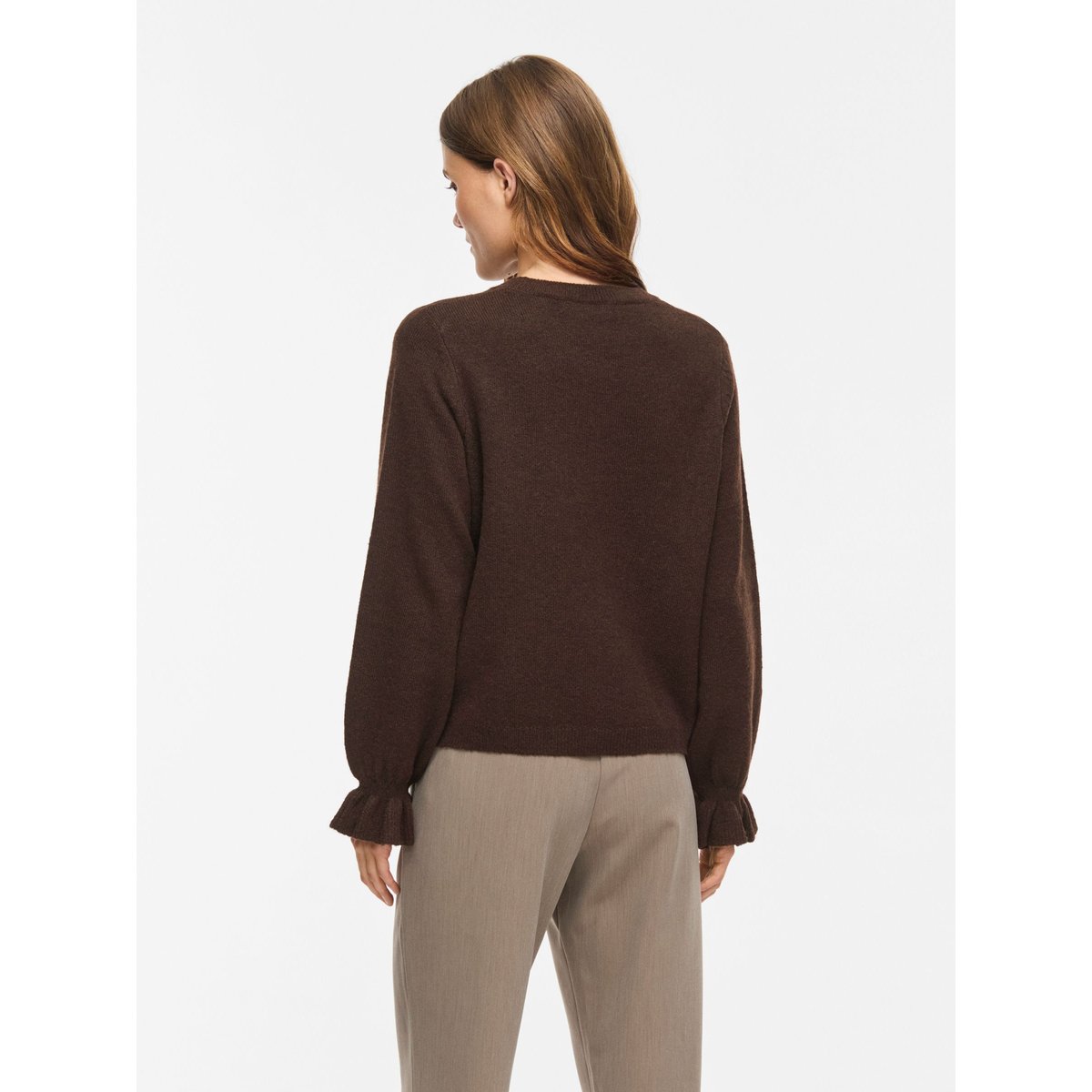 Pull En Maille marron - coffee bean1, VILA