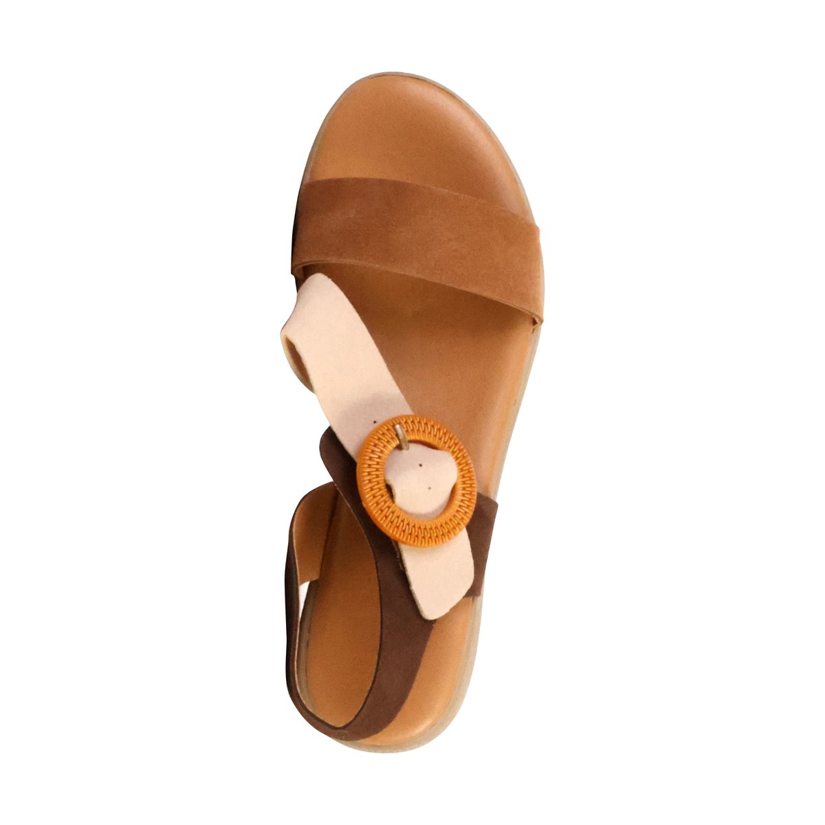 Sandales Compensées à Bride Lbs marron, ENZA NUCCI
