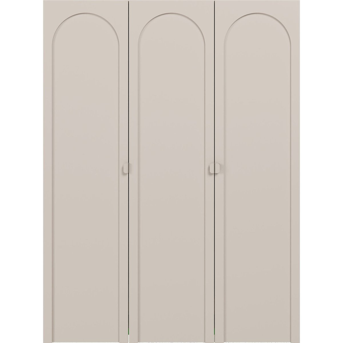 Armoire 3 portes façades rainurées ARKADIA cachemire, RECOLLECTION