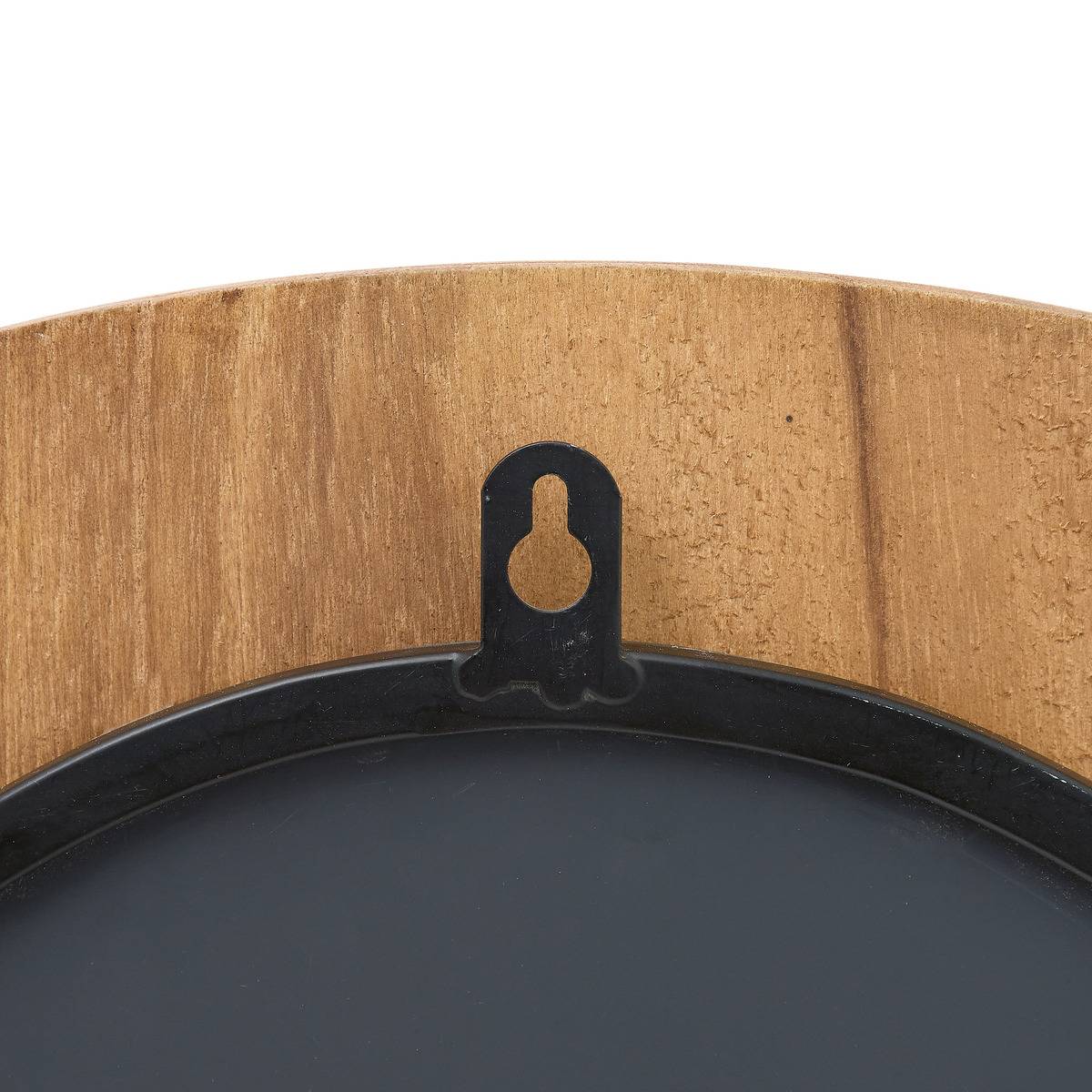 Miroir mural ovale design organique ANTOINE marron acajou, ATMOSPHERA