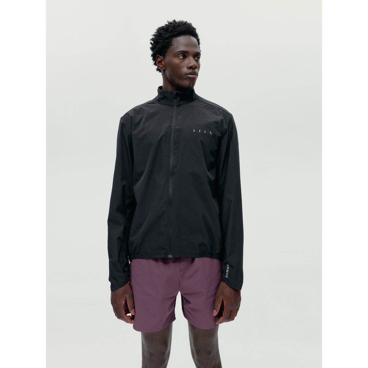 Veste de sport zippée Performance Athleisure NYASA noir, BORN
