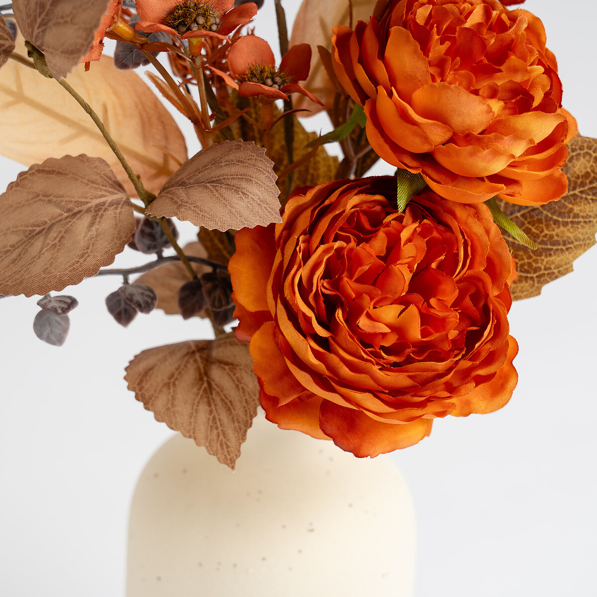 38cm Orange Roses in Ceramic Vase orange, SO'HOME