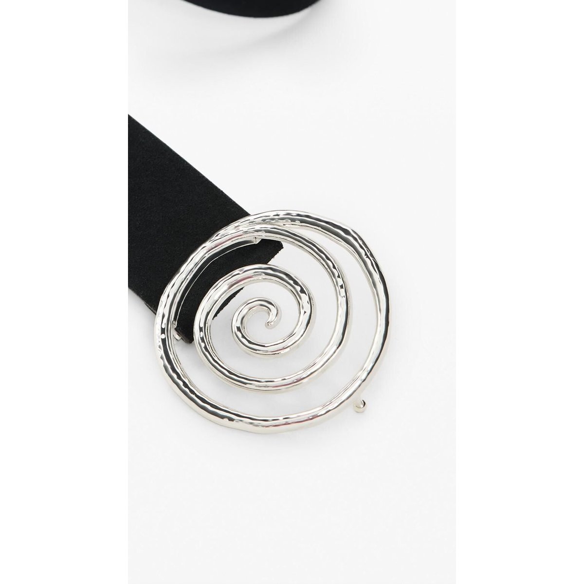 Ceinture en cuir à boucle géométrique noir, DESIGUAL