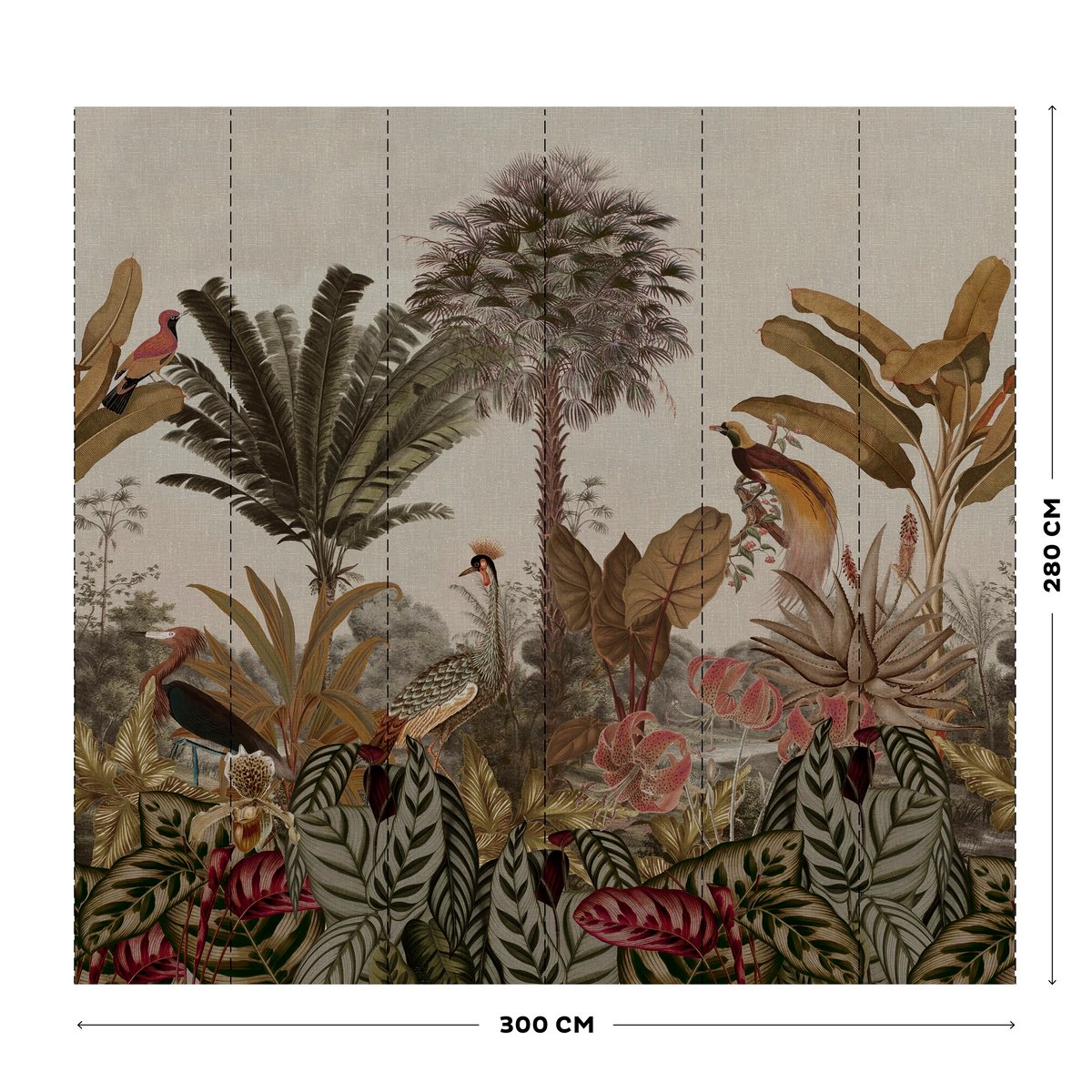 Papier peint panoramique Borneo multicolore, ART FOR THE HOME