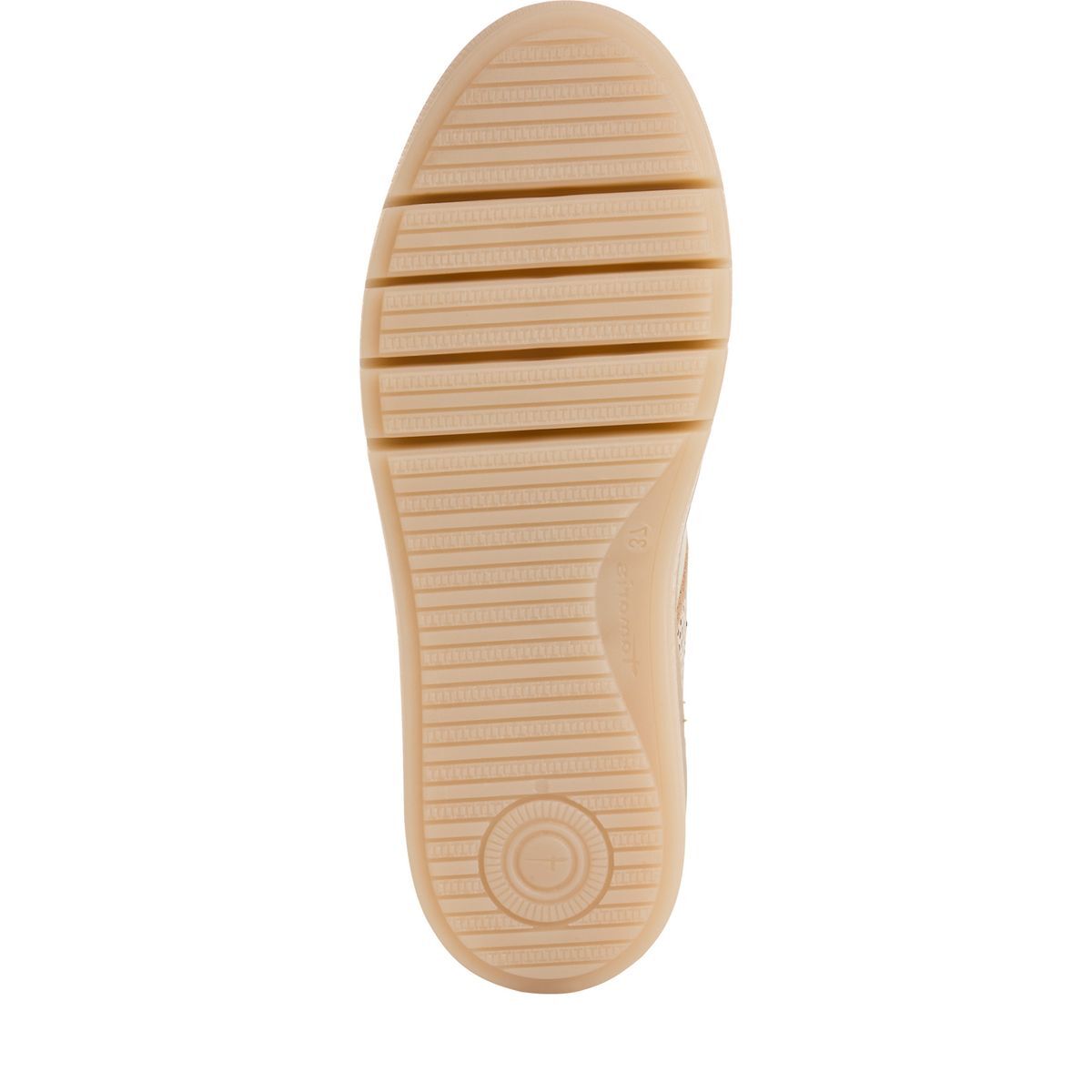 Basket à lacets beige beige combiné, TAMARIS