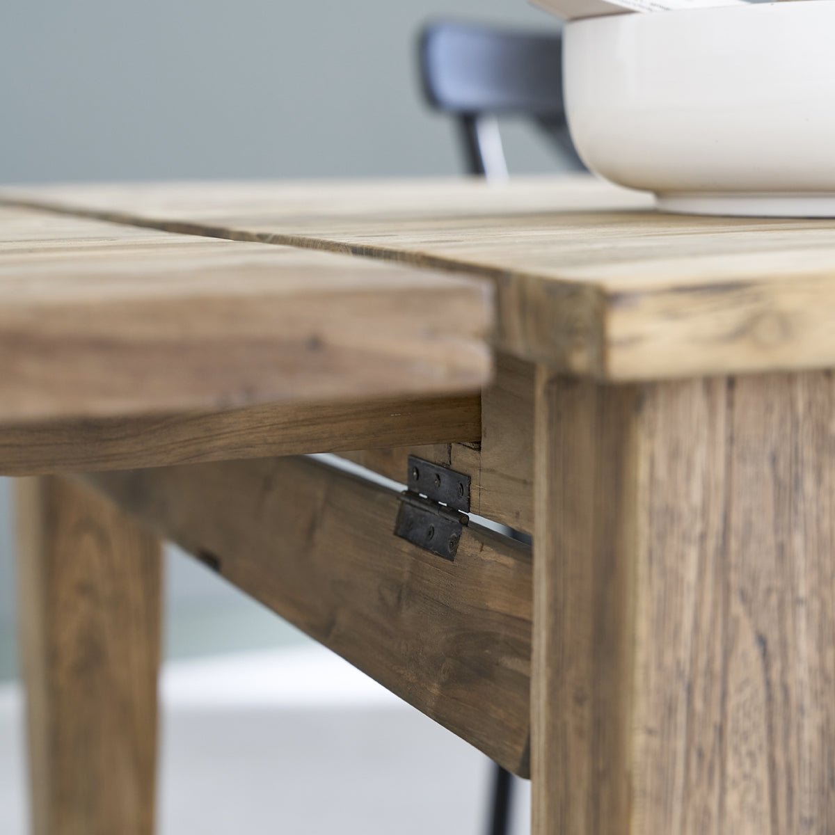 Table extensible en teck recyclé massif 14 pers. CARGO naturel, BERAH GETAH