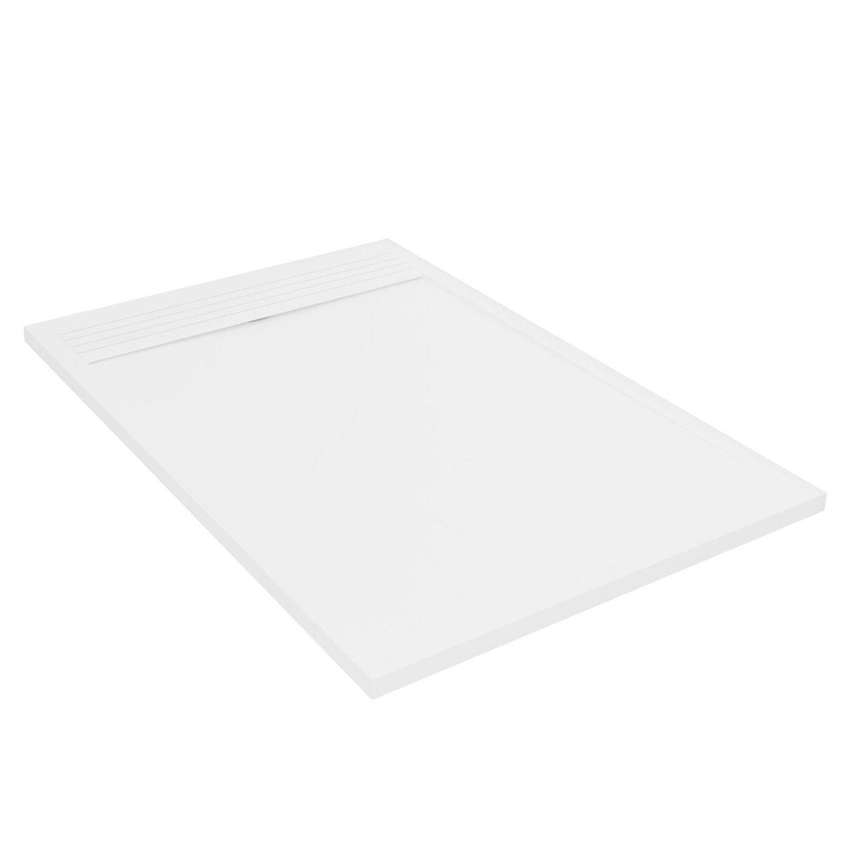 Receveur de douche en béton extra-plat JOSEPH blanc, MOB IN