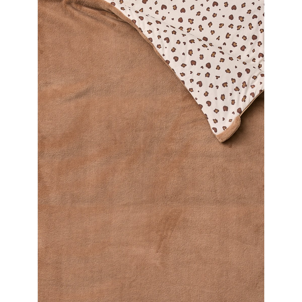 Sac de couchage polaire léopard noisette, VERTBAUDET